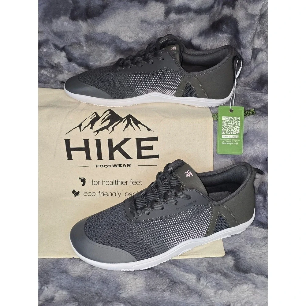 NWT HIKE Footwear Stride (Unisex) Sneaker Dark Grey & Pink womens 11‎ EU 42